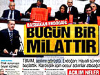 Gazetelerin açılım manşetleri