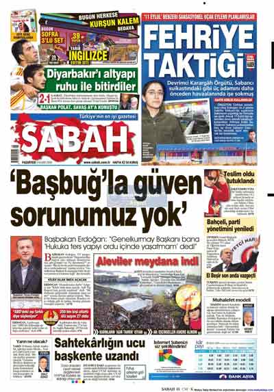 Gazete manşetleri (9 Kasım) galerisi resim 20