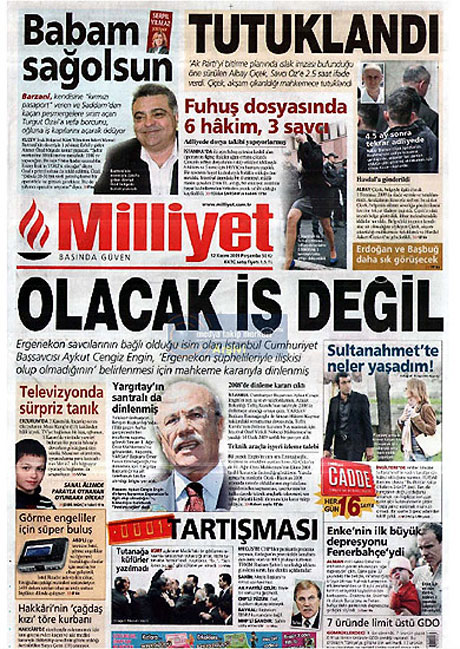 Gazetelerin Albay Çiçek manşetleri galerisi resim 7