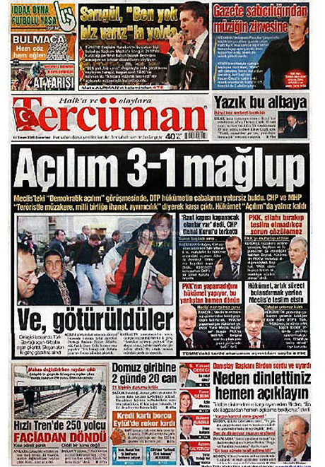 Gazetelerin açılım manşetleri galerisi resim 17