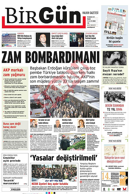 Gazete manşetleri (15 Kasım) galerisi resim 2