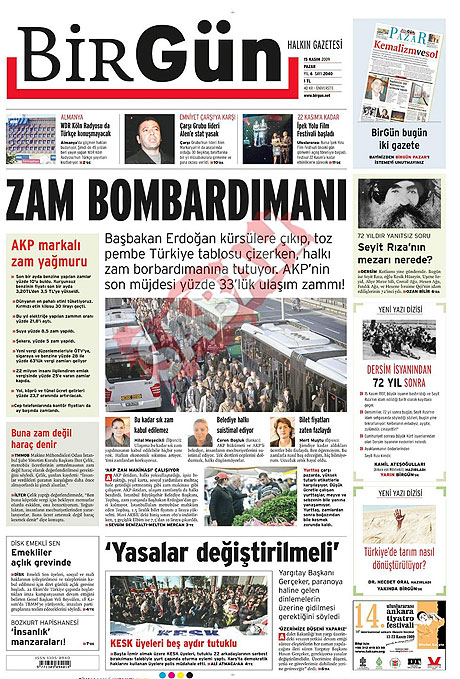 Gazete manşetleri (15 Kasım) galerisi resim 2