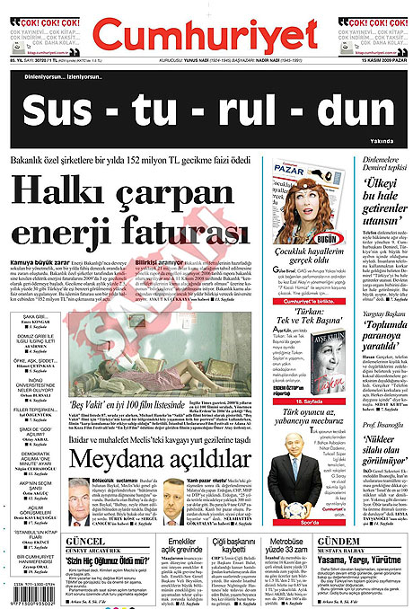 Gazete manşetleri (15 Kasım) galerisi resim 4
