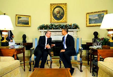 Obama-Erdoğan görüşmesinden kareler galerisi resim 4