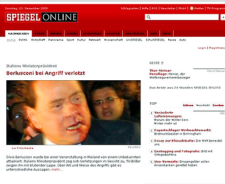 Berlusconi'nin burnunu kırdılar! galerisi resim 13