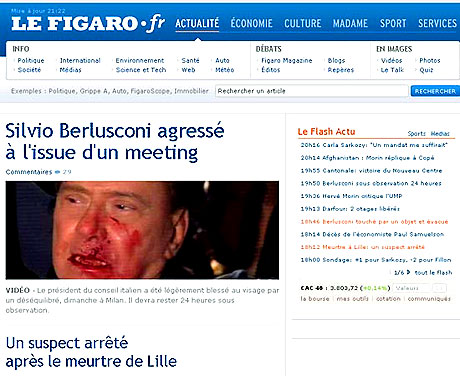 Berlusconi'nin burnunu kırdılar! galerisi resim 3