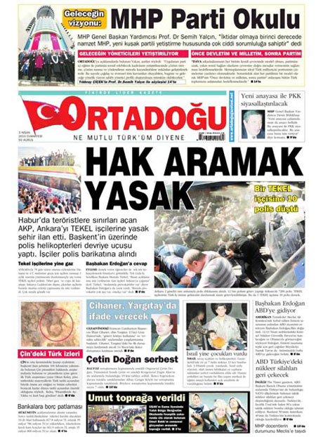 Yeniçağ'dan Erdoğan'ı kızdıran manşet galerisi resim 7