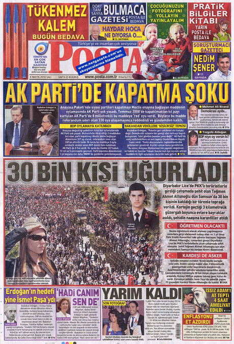 Gazetelerden çarpıcı FİRE manşetleri galerisi resim 11