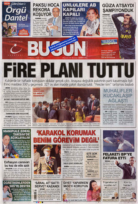 Gazetelerden çarpıcı FİRE manşetleri galerisi resim 3
