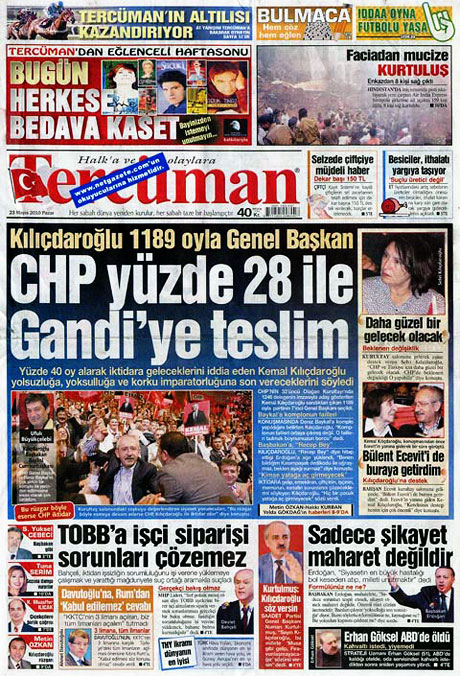 Gazetelerin Kılıçdaroğlu manşetleri galerisi resim 10