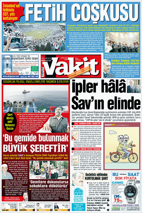 CHP'deki Tekin-Sav savaşı Manşetlerde galerisi resim 13