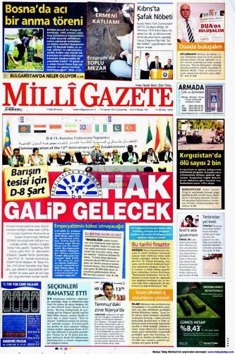 Günün en çarpıcı gazete manşetleri galerisi resim 8