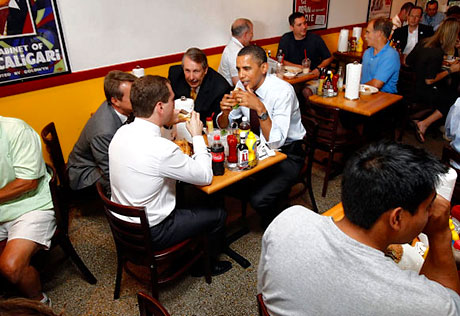 Obama ve Medvedev hamburgerci'de galerisi resim 15