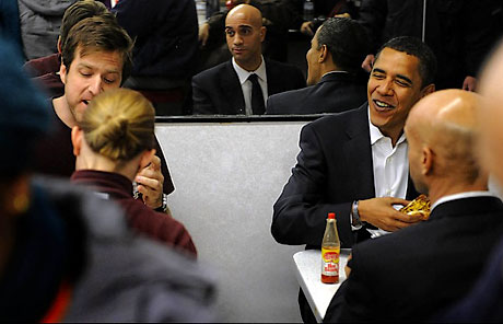 Obama ve Medvedev hamburgerci'de galerisi resim 5