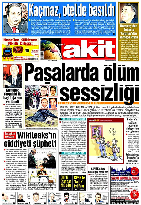 Türk basınında Wikileaks manşetleri galerisi resim 3