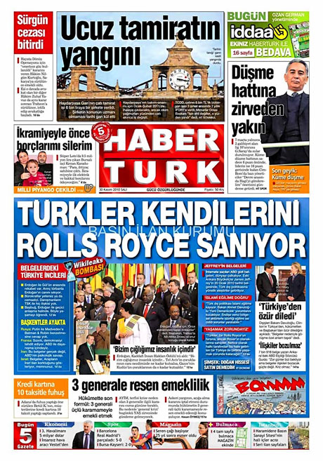 Türk basınında Wikileaks manşetleri galerisi resim 7