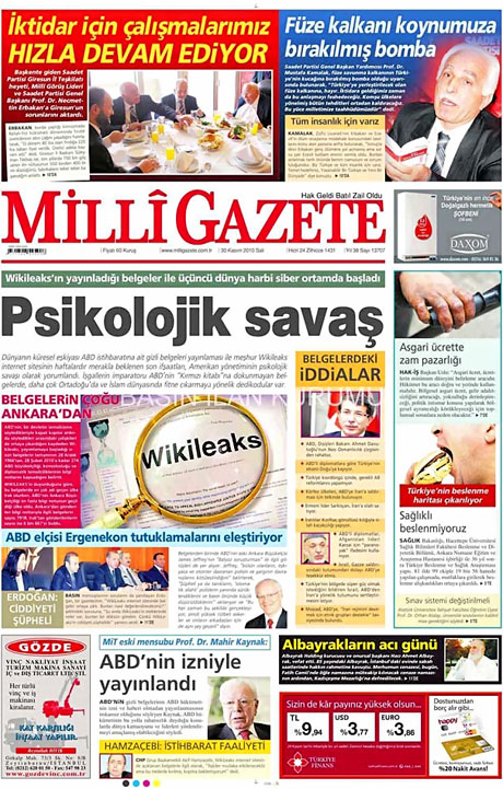Türk basınında Wikileaks manşetleri galerisi resim 9