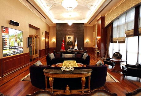 İşte Erdoğan'ın lüks çalışma ofisi galerisi resim 1