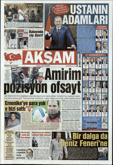 Yeni Kabine manşetlere böyle yansıdı galerisi resim 1