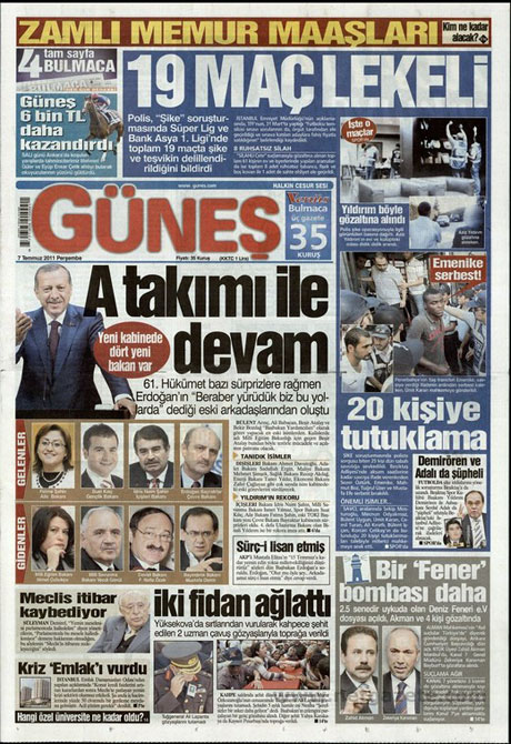 Yeni Kabine manşetlere böyle yansıdı galerisi resim 6