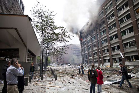 Norveç'in başkenti Oslo cehenneme döndü. galerisi resim 31