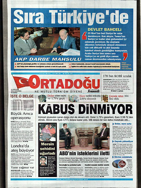 Suriye krizi maşetlere böyle yansıdı galerisi resim 10