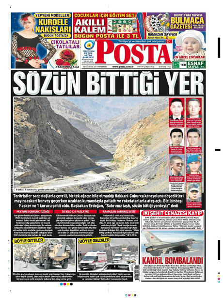 Türk medyasında Kandil manşetleri galerisi resim 11