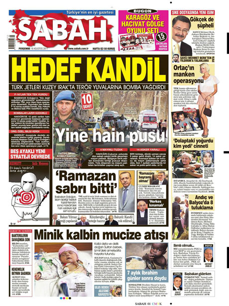 Türk medyasında Kandil manşetleri galerisi resim 13