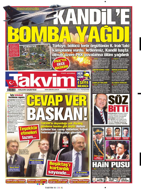 Türk medyasında Kandil manşetleri galerisi resim 16
