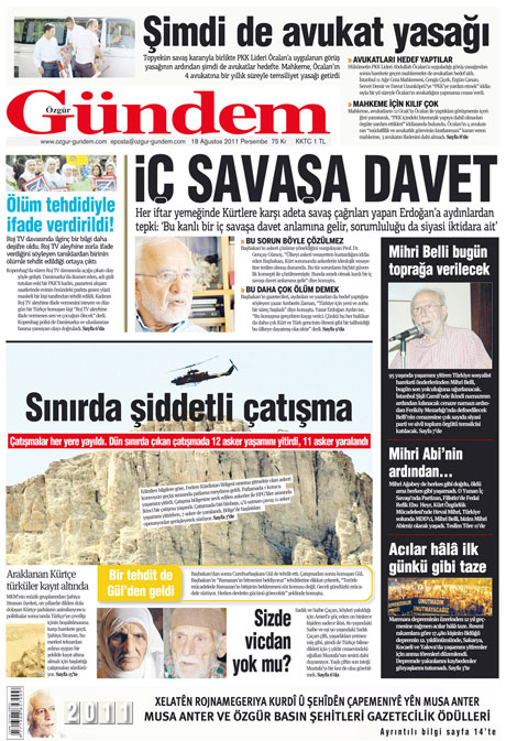 Türk medyasında Kandil manşetleri galerisi resim 21