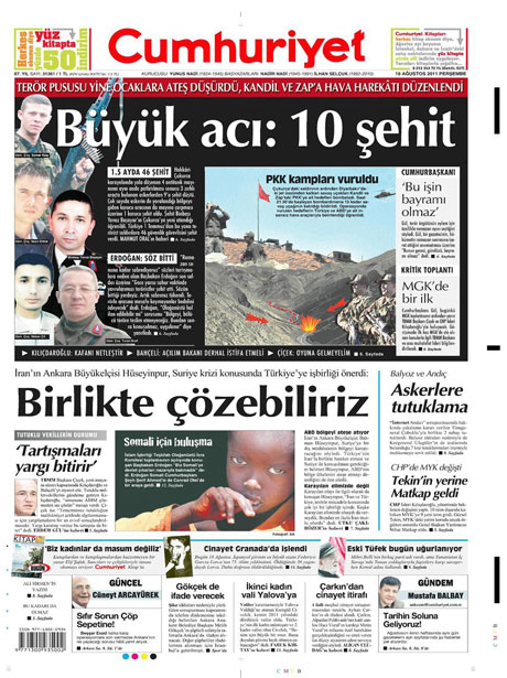 Türk medyasında Kandil manşetleri galerisi resim 4