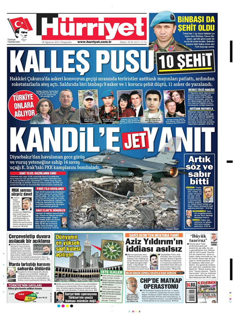 Türk medyasında Kandil manşetleri galerisi resim 7