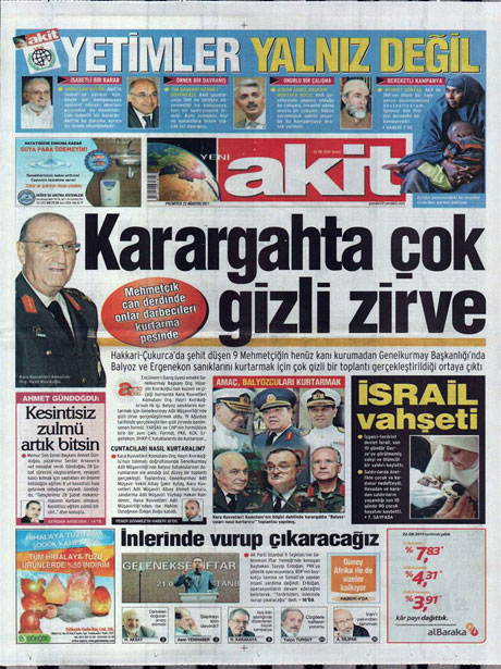 Günün önemli gazete manşetleri (22.08.11) galerisi resim 23