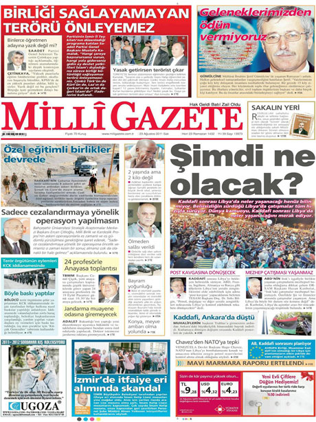 Günün önemli gazete manşetleri (23.08.11) galerisi resim 10