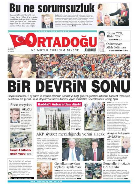 Günün önemli gazete manşetleri (23.08.11) galerisi resim 12