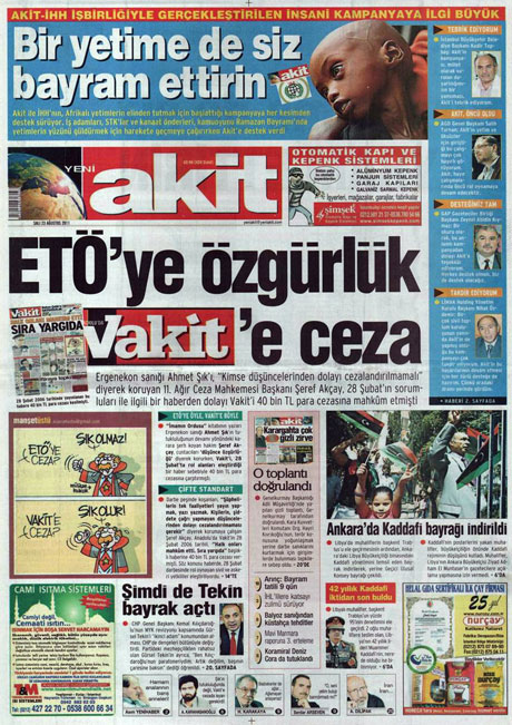 Günün önemli gazete manşetleri (23.08.11) galerisi resim 24