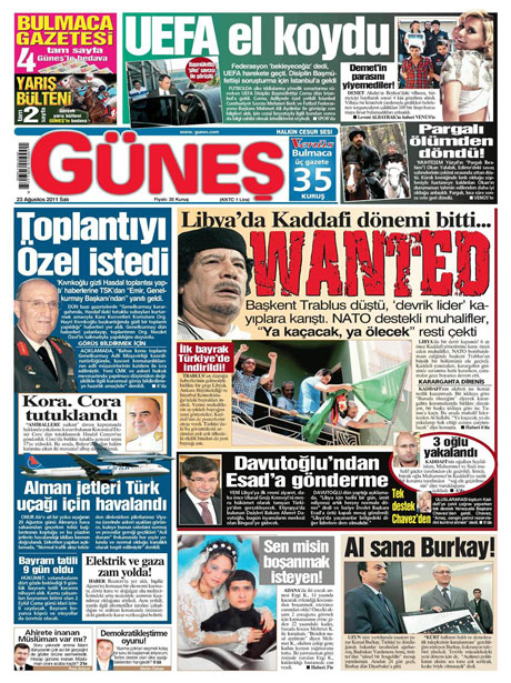 Günün önemli gazete manşetleri (23.08.11) galerisi resim 6