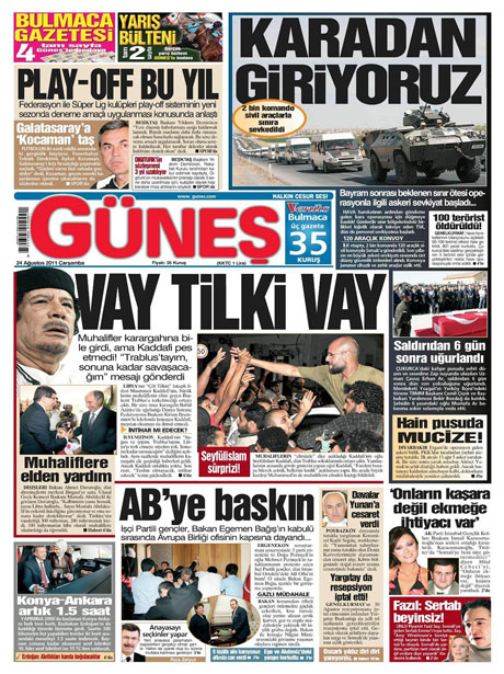 Günün önemli gazete manşetleri (24.08.11) galerisi resim 7