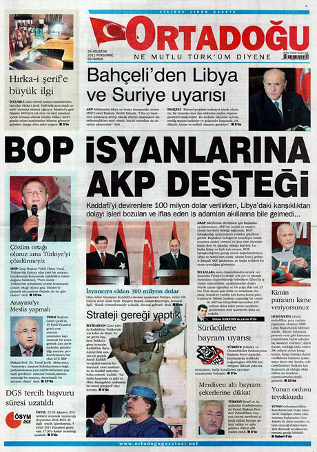 Günün önemli gazete manşetleri (25.08.11) galerisi resim 11