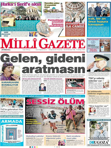 Günün önemli gazete manşetleri (25.08.11) galerisi resim 9