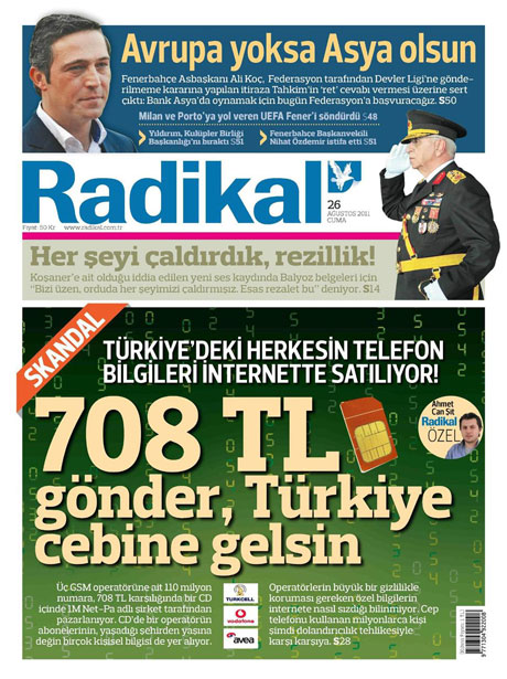 Günün önemli gazete manşetleri (26.08.11) galerisi resim 13