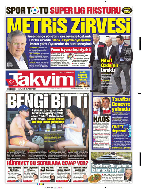 Günün önemli gazete manşetleri (26.08.11) galerisi resim 16