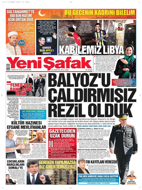 Günün önemli gazete manşetleri (26.08.11) galerisi resim 22