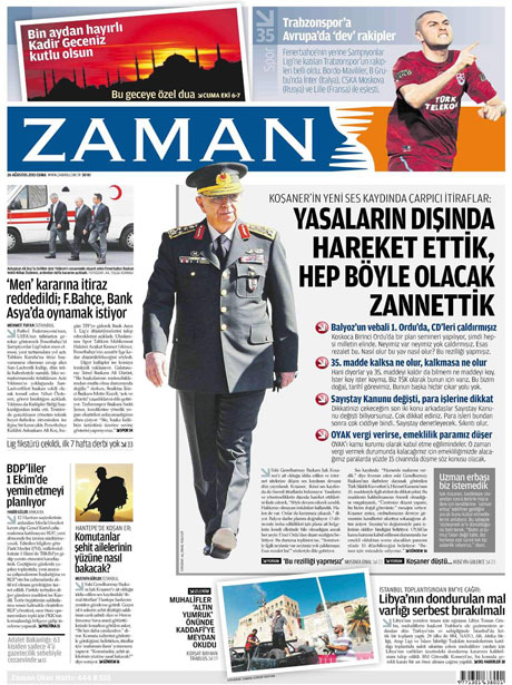 Günün önemli gazete manşetleri (26.08.11) galerisi resim 23