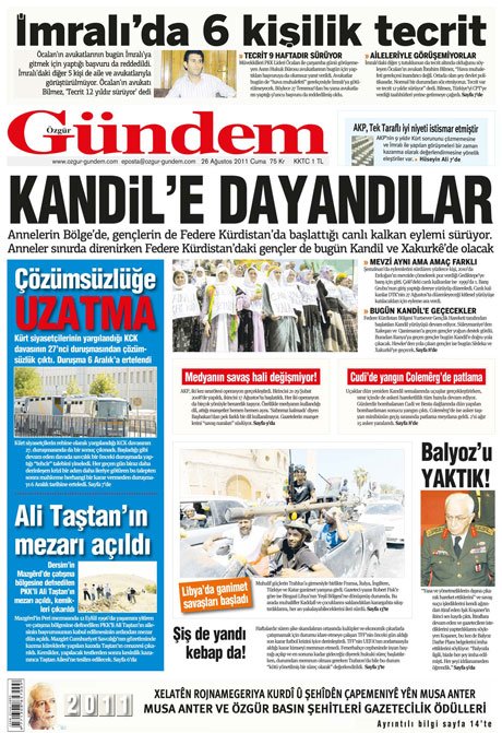 Günün önemli gazete manşetleri (26.08.11) galerisi resim 24