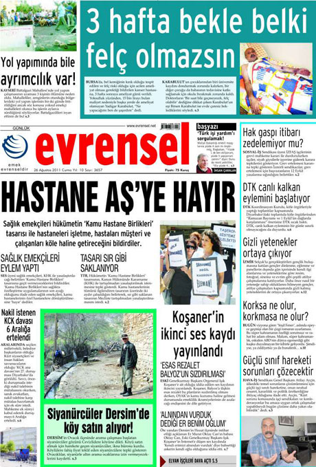 Günün önemli gazete manşetleri (26.08.11) galerisi resim 25
