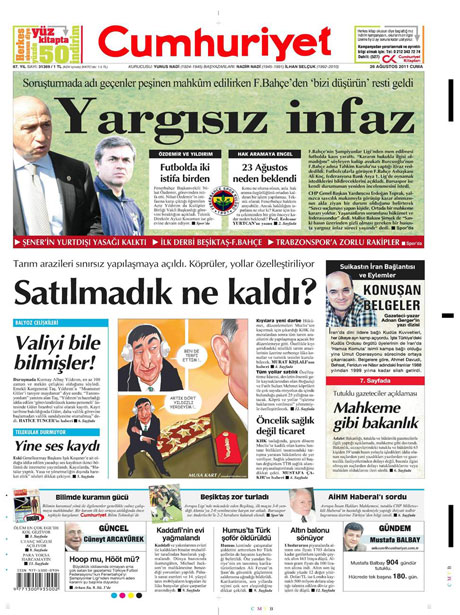 Günün önemli gazete manşetleri (26.08.11) galerisi resim 5