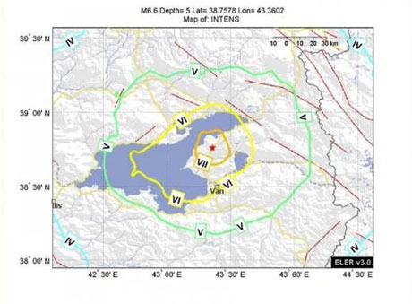 Van'da şiddetli deprem galerisi resim 15