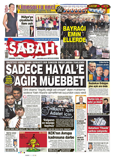 Manşetlerde Hrant Dink kararına tepki var galerisi resim 13