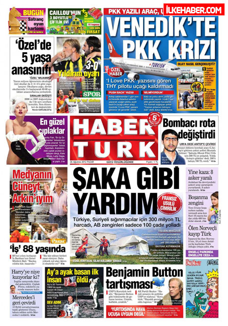 Gazetelerin bugünkü manşetleri ( 25/8) galerisi resim 10